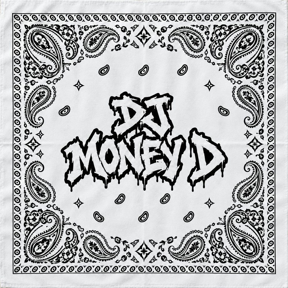 DJ Money D White Bandana