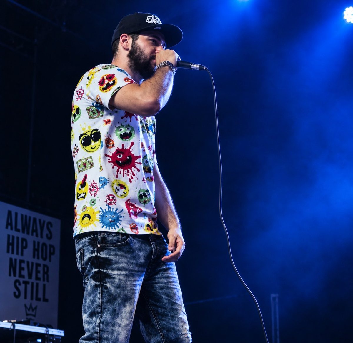 DJ Money D performing live on stage